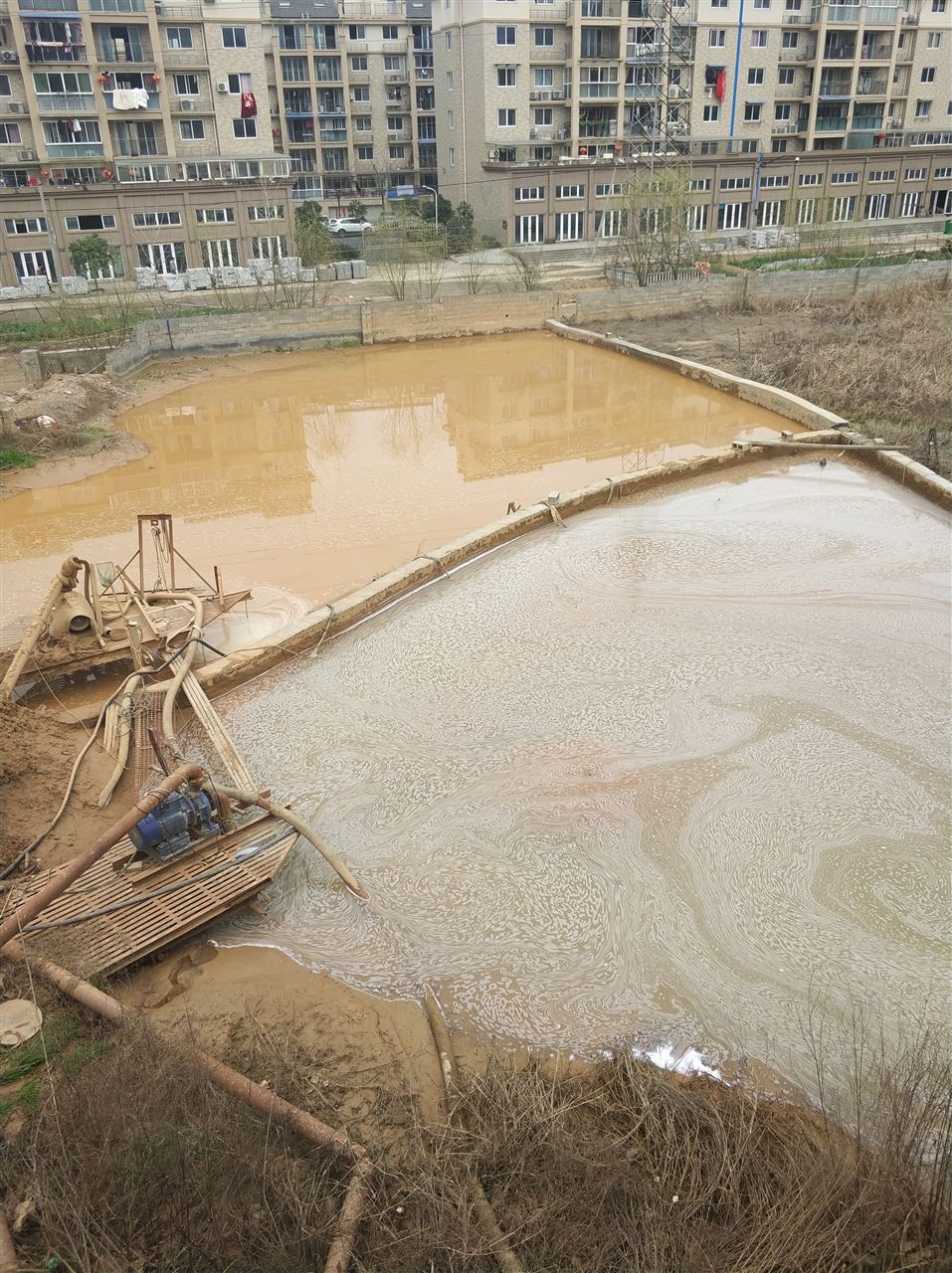 麻山沉淀池淤泥清理-厂区废水池淤泥清淤